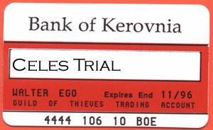 Bank of Kerovnia Account Card